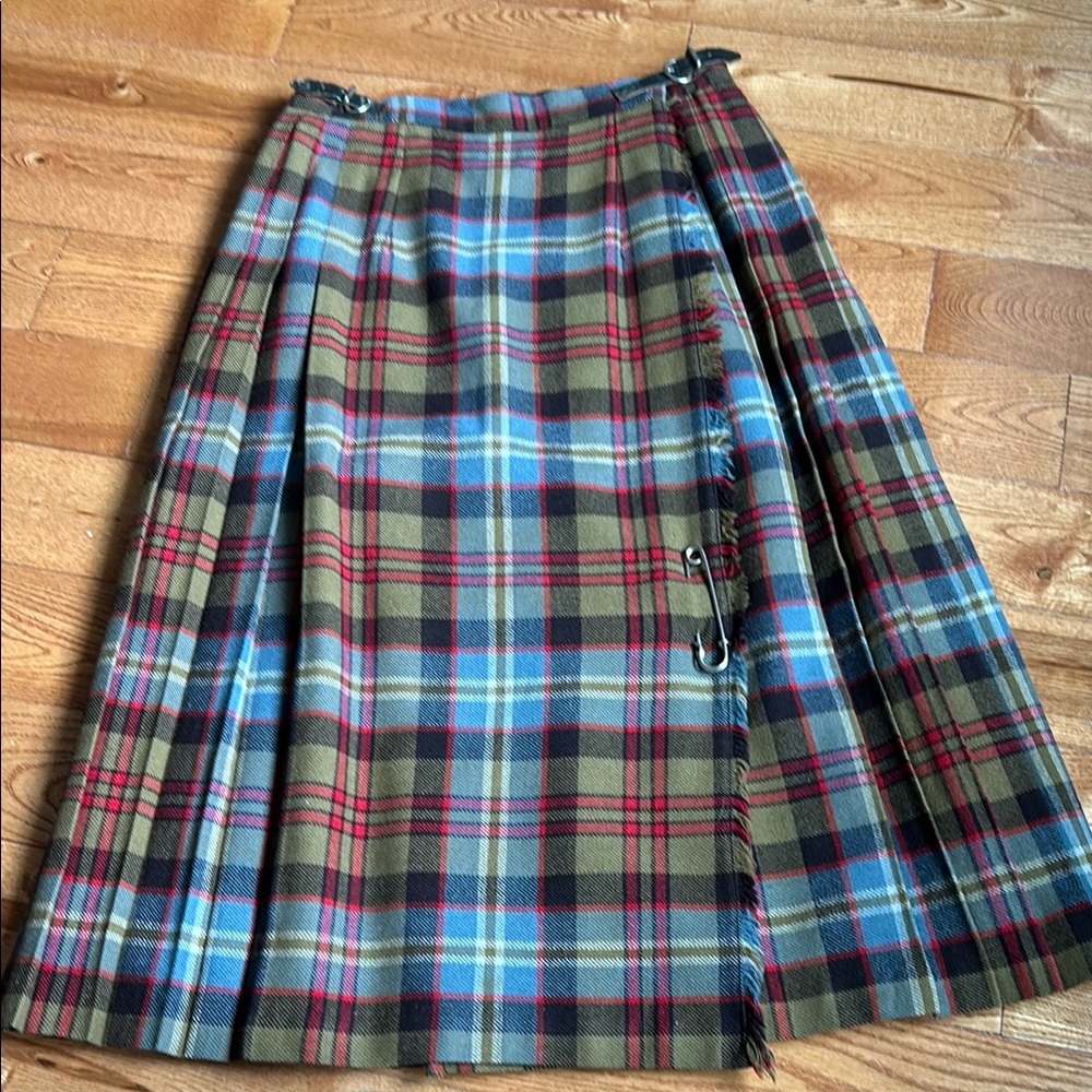 Vintage wool Plaid Tartan kilt